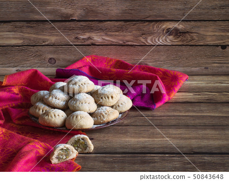 Ramadan sweets. Egyptian cookies "Kahk El Eid" Ramadan sweets. Egyptian cookies "Kahk El Eid" 50843648