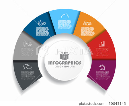 Infographic design template with place for your data. Vector illustration. Infographic design template with place for your data. Vector illustration. 50845143