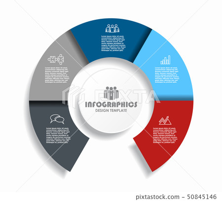 Infographic design template with place for your data. Vector illustration. Infographic design template with place for your data. Vector illustration. 50845146
