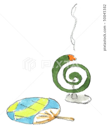 Summer scenery "mosquito coil and fan" 50845382