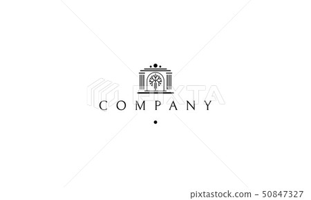 House of Inspiration black vector logo design House of Inspiration black vector logo design 50847327