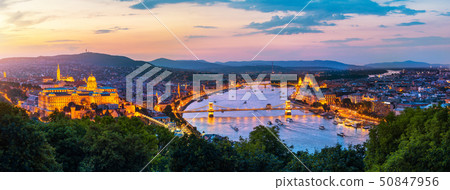Budapest at sunset 50847956