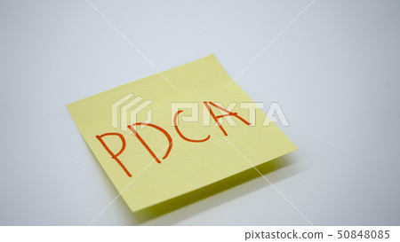 PDCA粘滯便箋圖像 PDCA粘滯便箋圖像 50848085