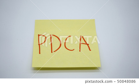 PDCA sticky note image 50848086
