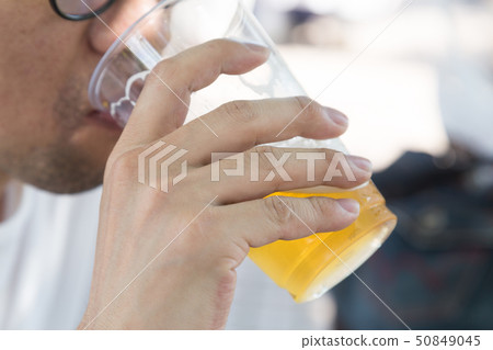 Male drinking beer Male drinking beer 50849045
