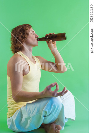 Man drinking beer Man drinking beer 50851189