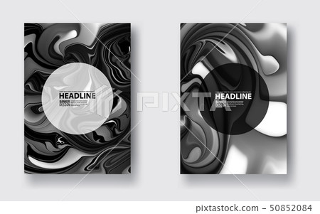 Abstract ink background. Marble style. 50852084