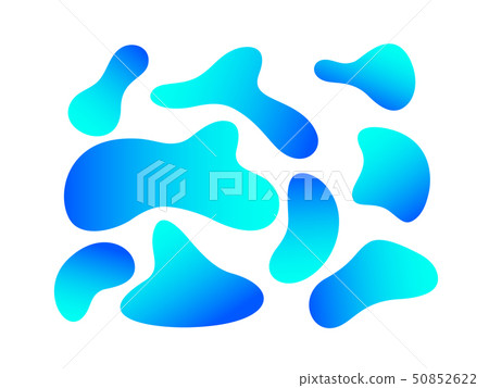 Set of abstract liquid elements. 50852622