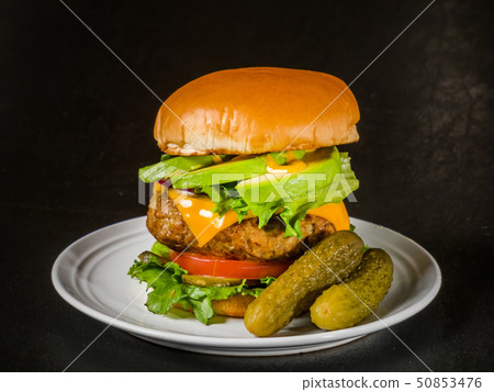 Hamburger set American fast food hamburger 50853476