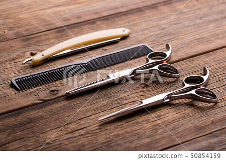 Barber tool. Barber scissors. 50854159