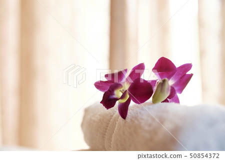 Fresh towels in spa hotel Fresh towels in spa hotel 50854372