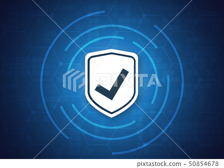Online data protection shield and abstract 50854678