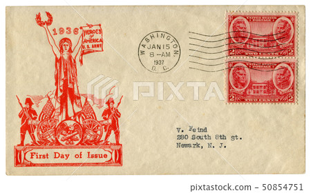 US historical envelope Heroes of America, US army US historical envelope Heroes of America, US army 50854751