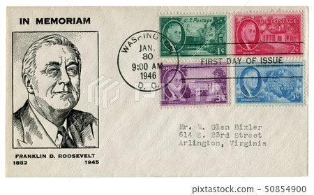 US historical envelope Franklin Delano Roosevelt 50854900