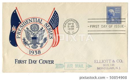 US historical envelope Presidential series 1938 50854908