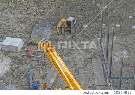 Construction site building worker industrial work Construction site building worker industrial work 50854952