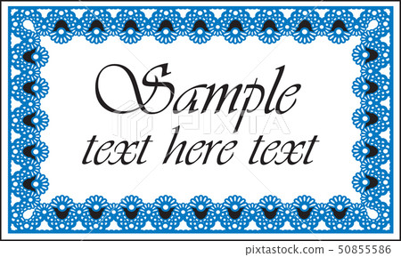 Frame in doodle style. Retro border 50855586