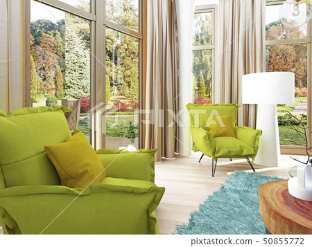 Contemporary living room with a sitting area with Contemporary living room with a sitting area with 50855772