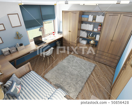 Modern children's room for a teenager in a 50856428