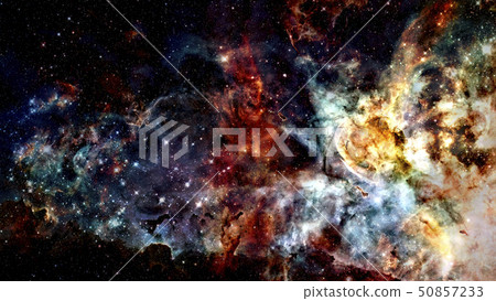 Nebula and galaxies in deep space. Elements of Nebula and galaxies in deep space. Elements of 50857233