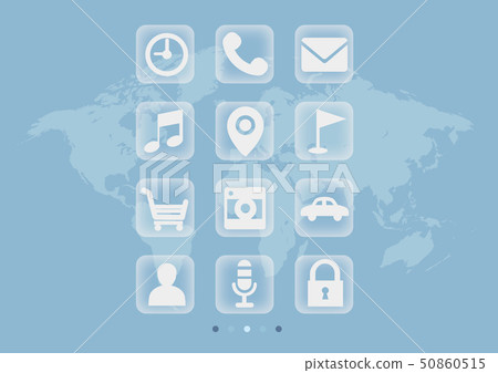 透明觸摸板,世界地圖背景 透明觸摸板,世界地圖背景 50860515