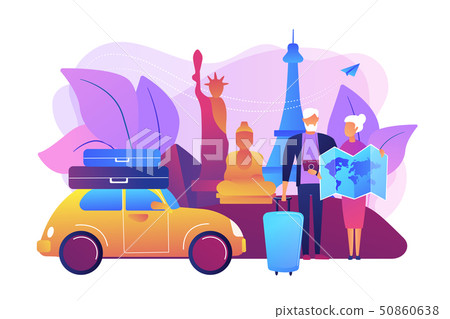 Retirement travel concept vector illustration Retirement travel concept vector illustration 50860638