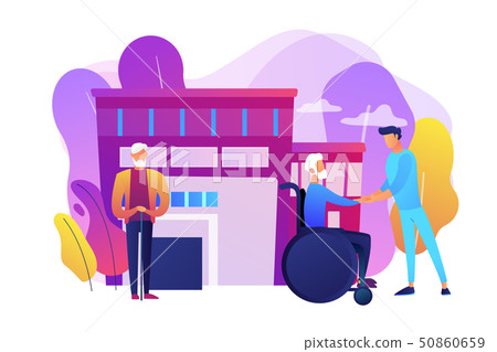 Elderly care concept vector illustration Elderly care concept vector illustration 50860659