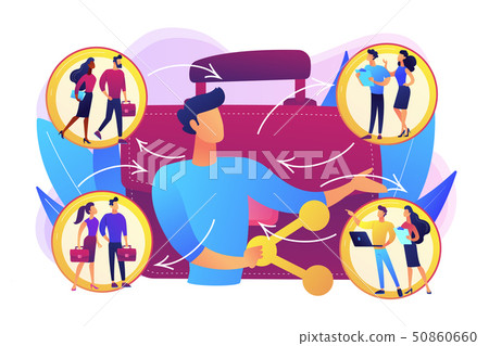 Employee sharing concept vector illustration 50860660