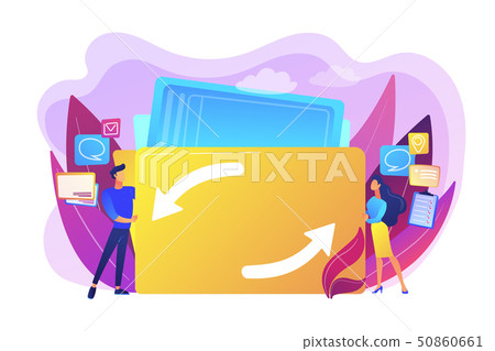 Job sharing concept vector illustration Job sharing concept vector illustration 50860661