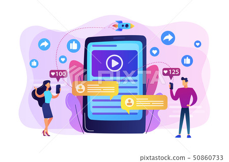 Viral content concept vector illustration Viral content concept vector illustration 50860733