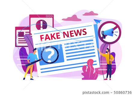 Fake news concept vector illustration Fake news concept vector illustration 50860736