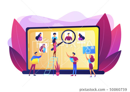 Wanted employees concept vector illustration 50860739