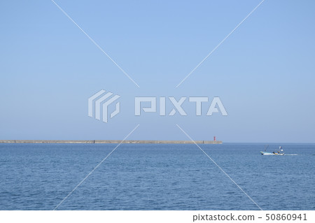Fishing boat seen from Wajima City Marine Town 50860941