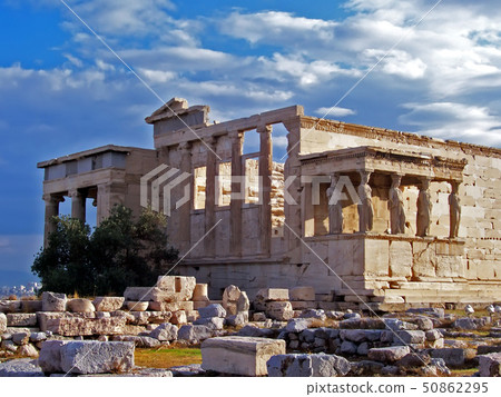 Ancient architectural construction of the Acropoli 50862295