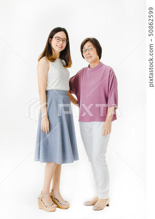 asian ladies in casual dress 50862599