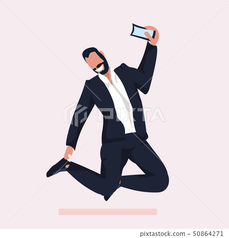 business man taking selfie photo on smartphone camera businessman in formal wear male cartoon business man taking selfie photo on smartphone camera businessman in formal wear male cartoon 50864271