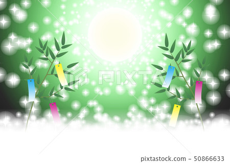 日式背景圖 七夕節 裝飾 傳統活動 地帶 桑葉 銀河系 星塵 閃光 七月 免費材料 夏天 插圖素材 圖庫