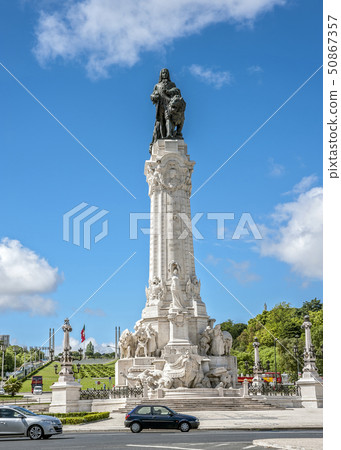 Portugal, Lisbon . Monument to Marquis of Pombal. Portugal, Lisbon . Monument to Marquis of Pombal. 50867357