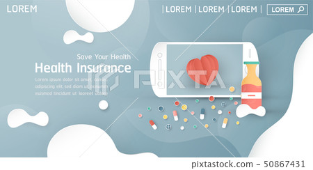 Vector illustration in concept of health. - Stock Illustration ...