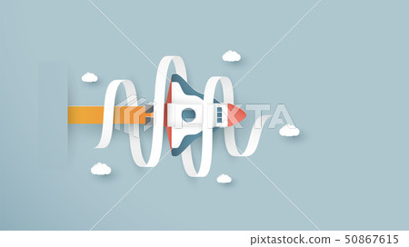 Vector illustration with start up concept. 50867615