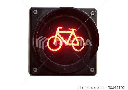 traffic light for bicycles isolated on white traffic light for bicycles isolated on white 50869102