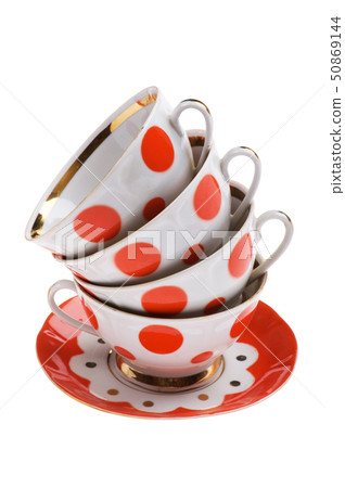 set of empty teacup 50869144