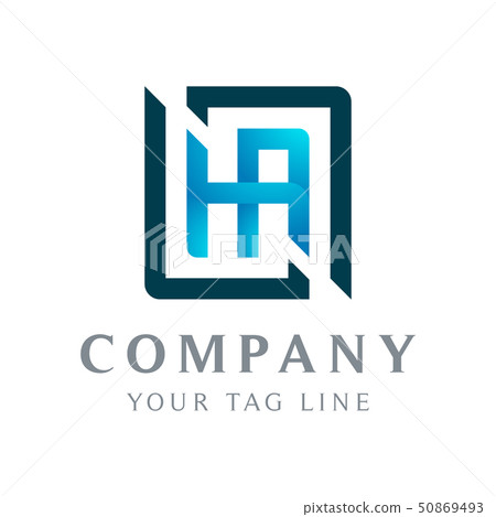 HA abstract logo, the box surrounding it HA abstract logo, the box surrounding it 50869493