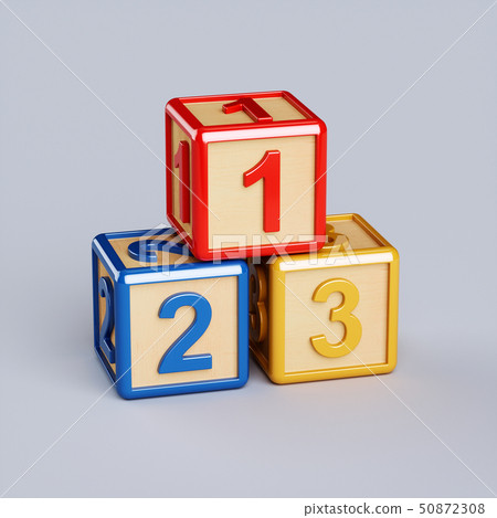 Alphabet digit blocks 50872308