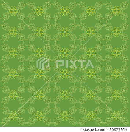 Vitage green flourish pattern Vitage green flourish pattern 50875554