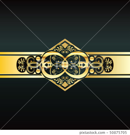 Invitation with Gold Ribbon - Stock Illustration [50875705] - PIXTA