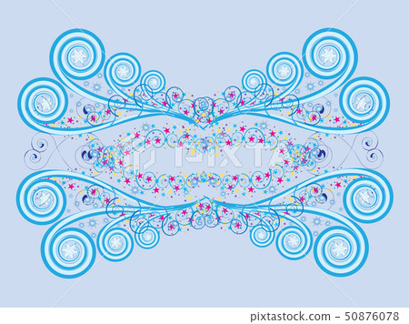 Blue ornament Blue ornament 50876078