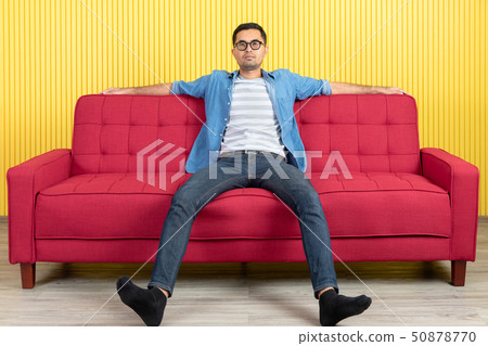 Young man with denim shirt Young man with denim shirt 50878770