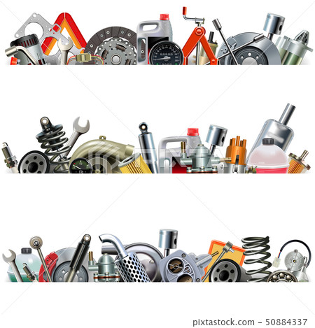 Vector Car Part Borders 50884337