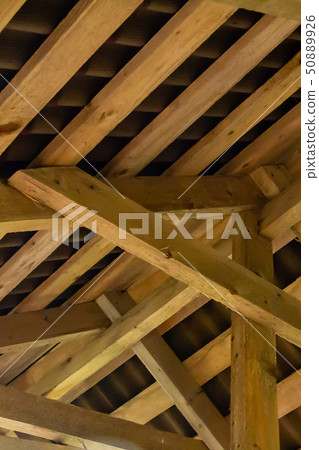 wooden crossbar high roof thick boards strong wooden crossbar high roof thick boards strong 50889926
